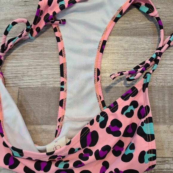 OP medium womens leopard print bikini bottoms - Picture 3 of 5